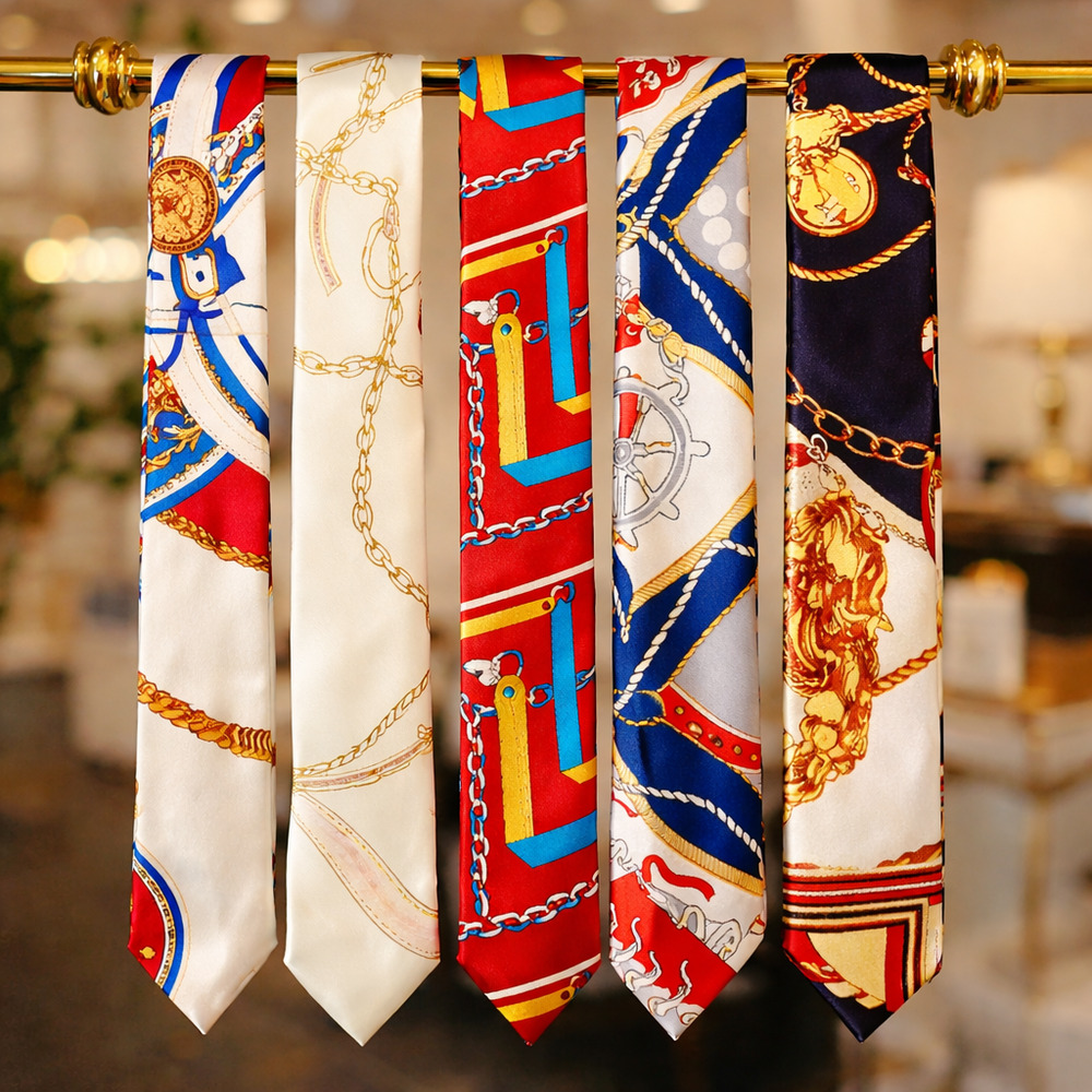 Bag Scarves Satin Purse Bows - Set of 5